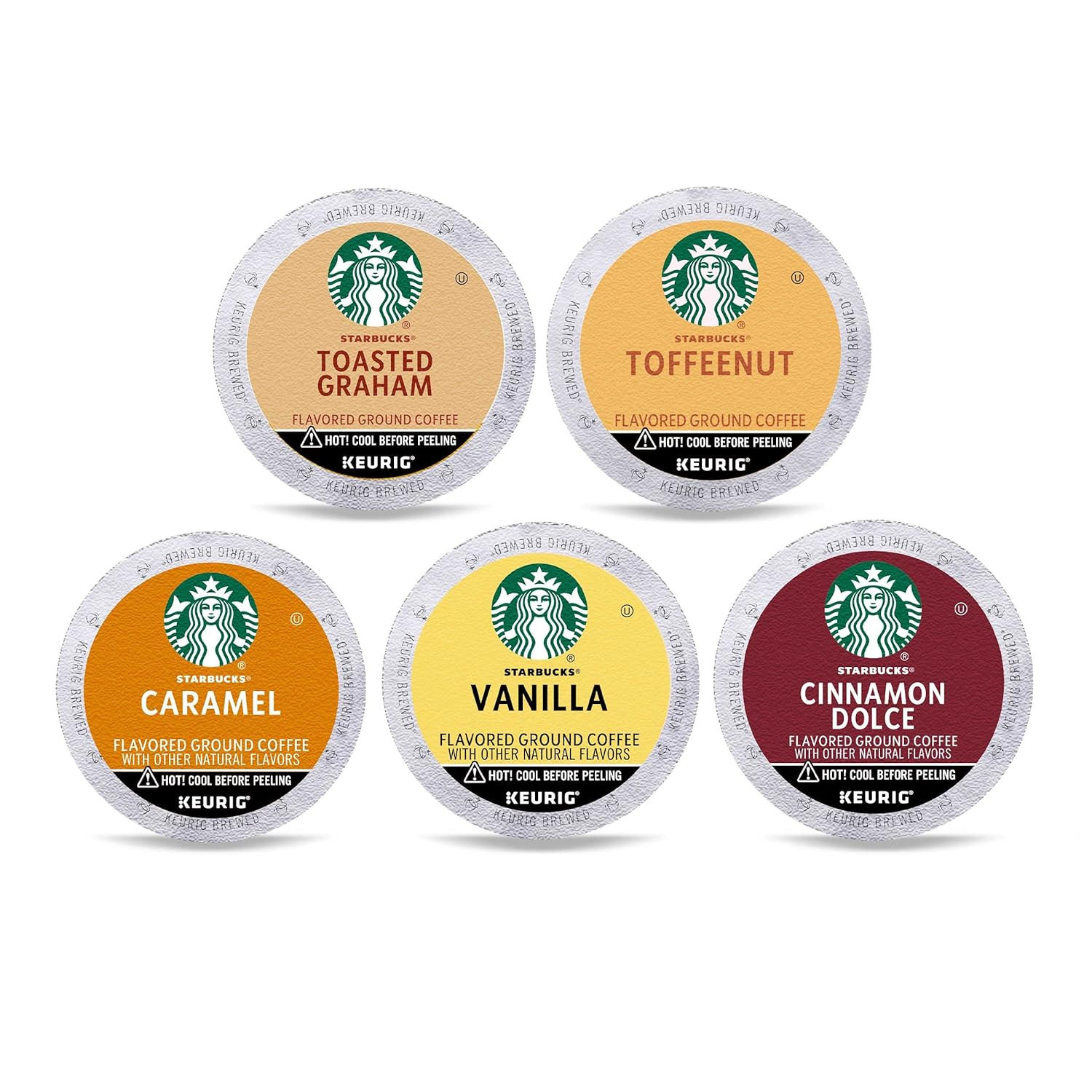 Starbucks K-Cup Coffee Pods—Flavored Coffee—Variety Pack for Keurig Brewers—Naturally Flavo... | Amazon (US)