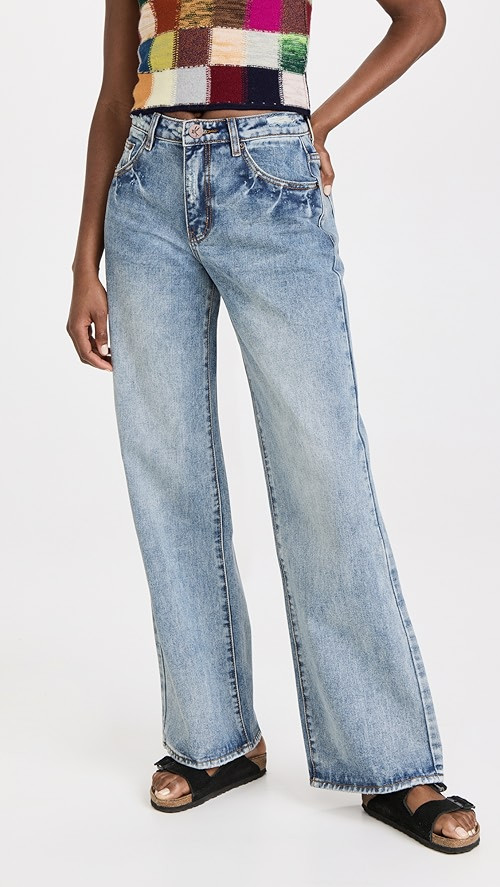 One Teaspoon Jackson Mid Waist Wide Leg Jeans | SHOPBOP | Shopbop