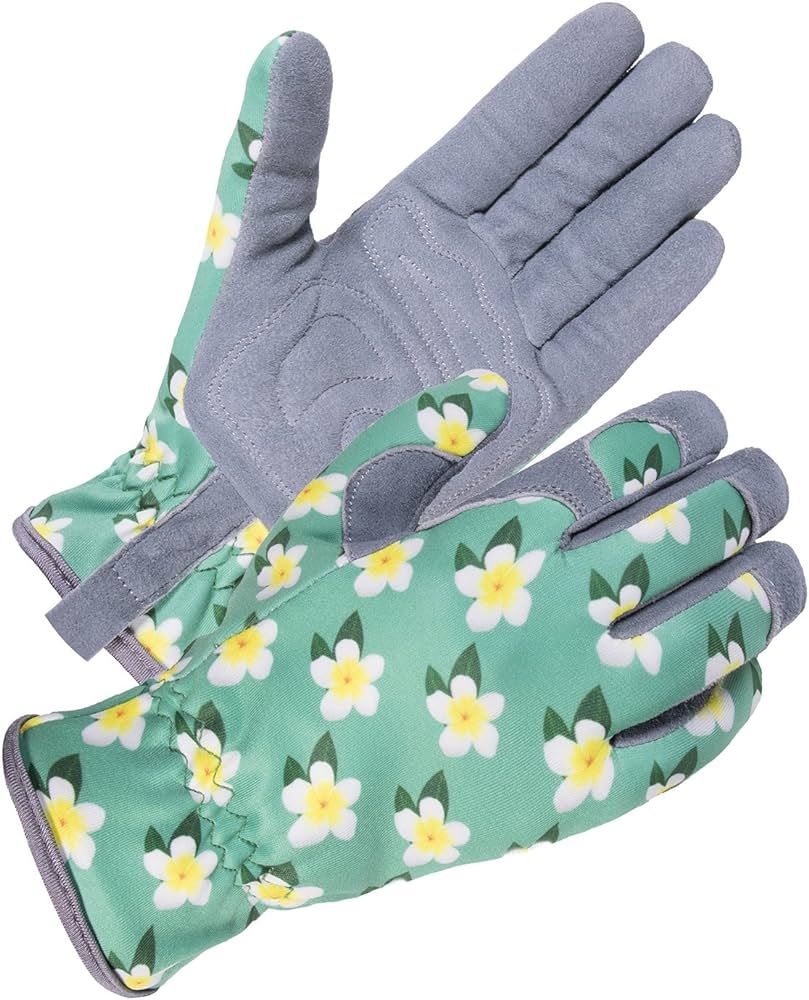 SKYDEER Womens Gardening Gloves with Super Soft Deerskin Leather Suede (SD6611/M) | Amazon (US)