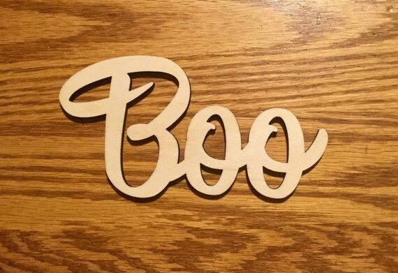 Boo Sign, Craft, Cutout, Wall Hanger, Door Hanger | Etsy (US)