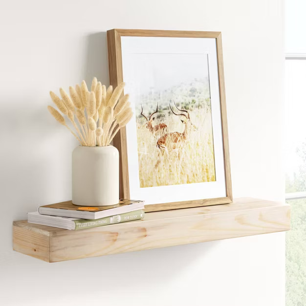 Floating Wood Wall Shelf - Threshold™ | Target