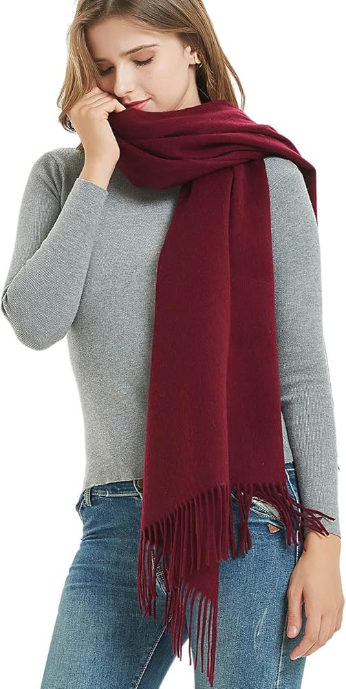 Novawo Wool Scarf Soft Warm Winter Scarves Wraps for Women and Unisex | Amazon (US)