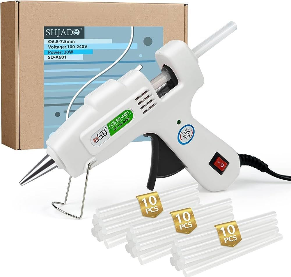 Hot Glue Gun with 30 Glue Sticks, Fast Preheating Hot Melt Gun, Mini Glue Gun Kit for Kids DIY Sc... | Amazon (US)