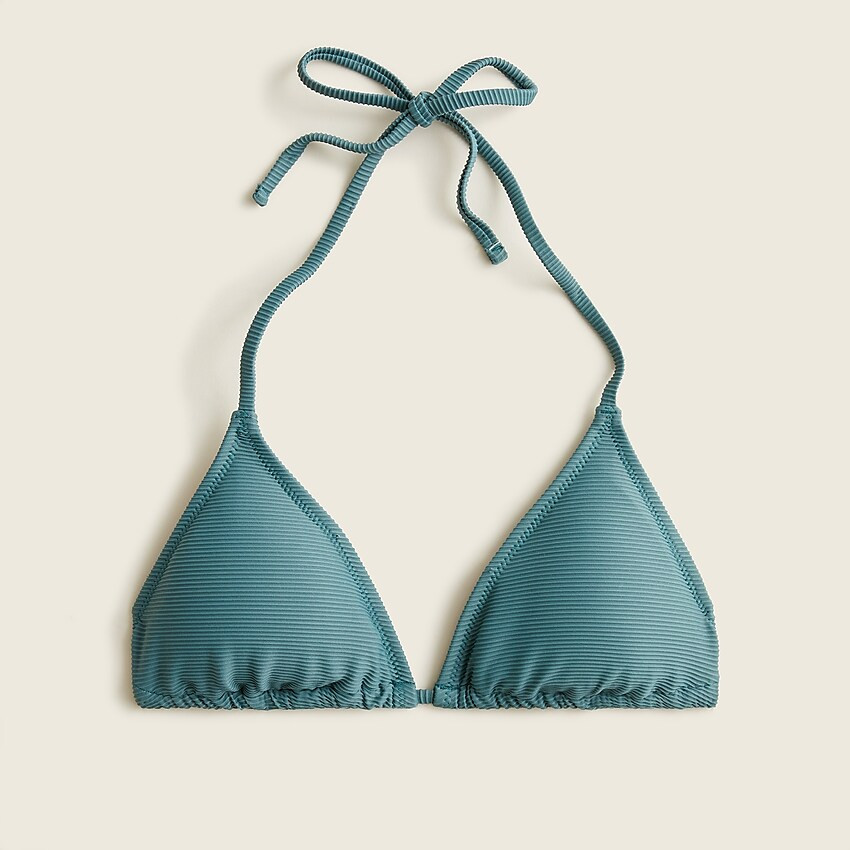 Rib string bikini top | J. Crew US