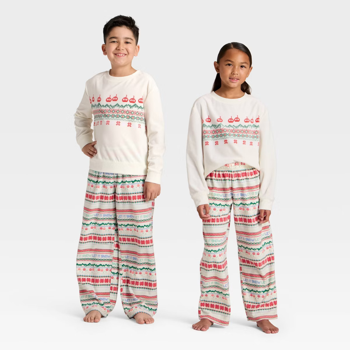 Kids' Fair Isle Microfleece Holiday Matching Family Sweatshirt - Wondershop™ Cream | Target
