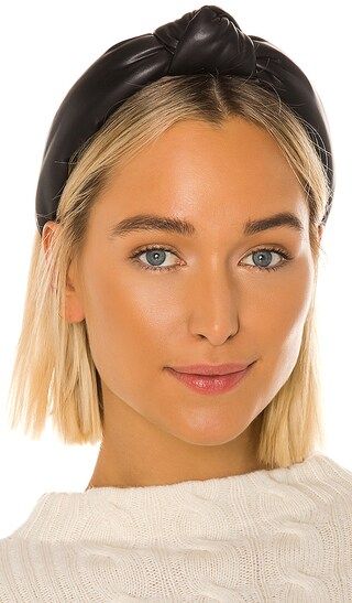 Faux Leather Knotted Headband | Revolve Clothing (Global)