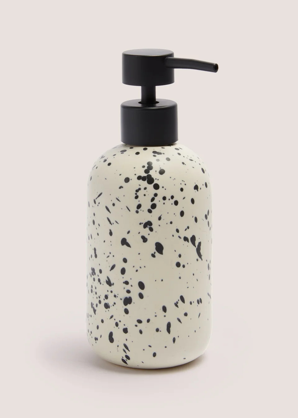 Cream Speckle Soap Dispenser (9x9x11cm) | Matalan (UK)