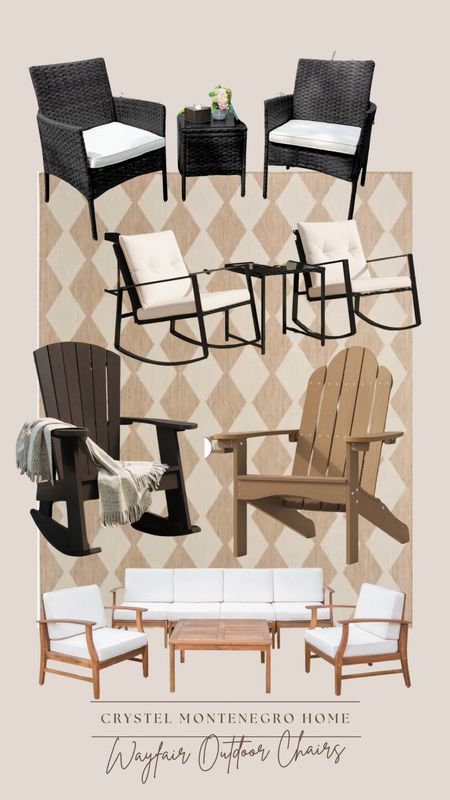 Outdoor furniture from Wayfair. Patio chairs. 

#LTKFamily #LTKHome #LTKSaleAlert