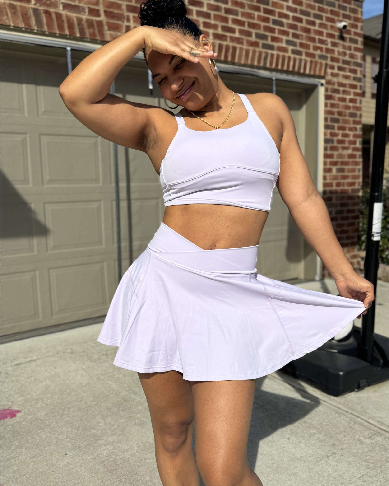 I keep getting asked where my cute workout outfits are from so here we go! I loveeeeee the pockets in the shirts of the skirt. They have so many colors but I love this one! I wore it out all day even all the old ladies were stopping me saying I was cute🥰

#LTKWorkwear #LTKActive #LTKootd