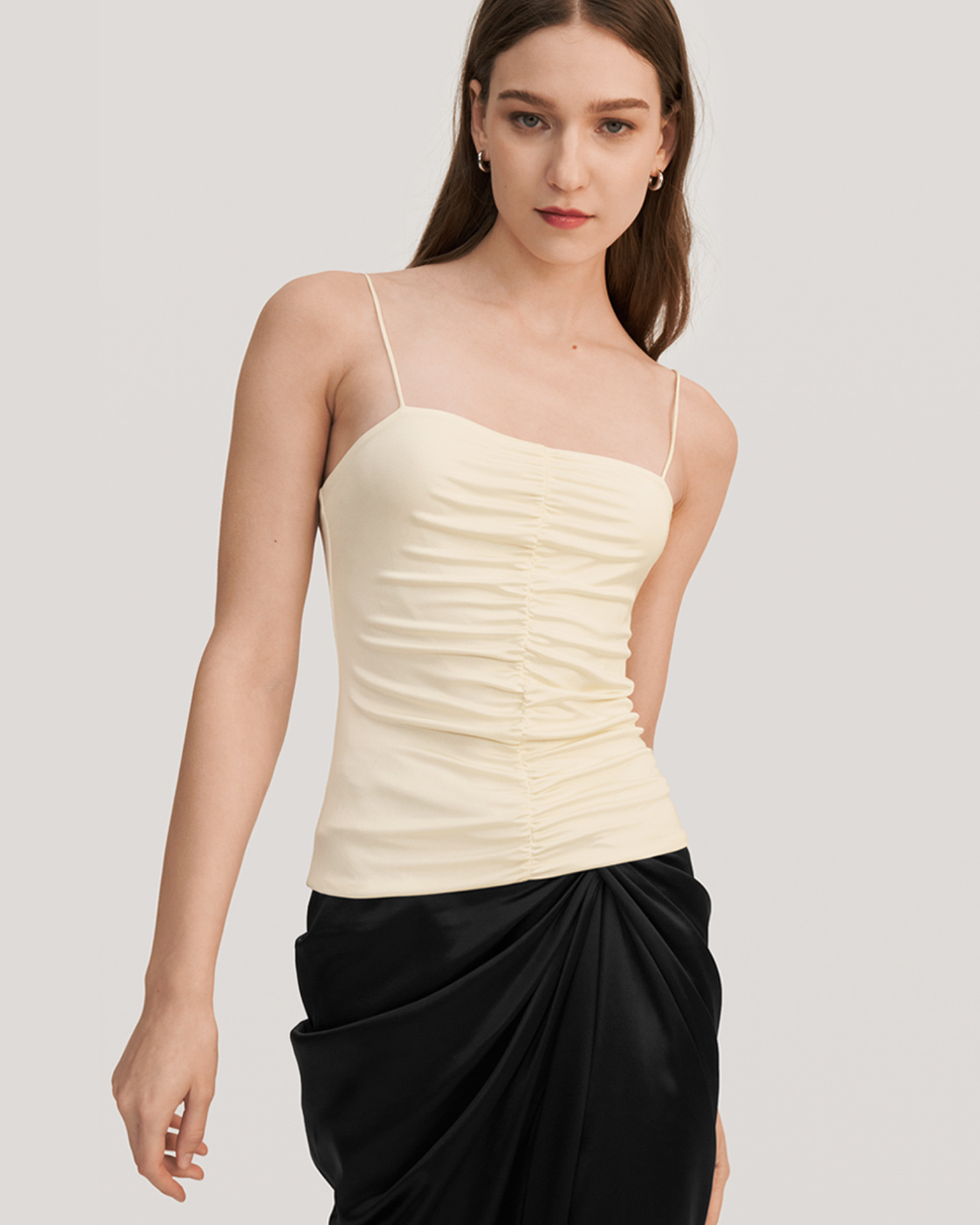Achillea Silk Knit Camisole | LilySilk