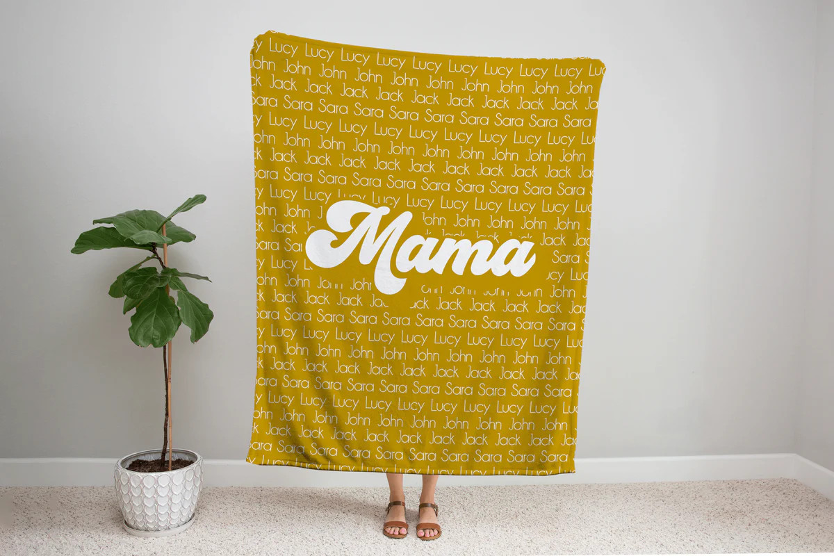 Mama Personalized Blanket | The Little Lemons Company