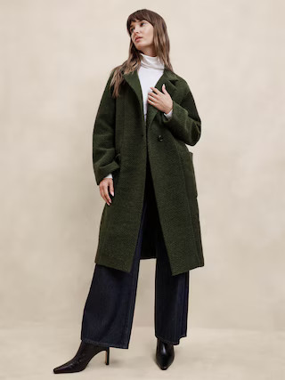 Knit Twill Coat | Banana Republic Factory