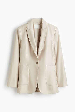 H & M - Fitted Blazer - Beige | H&M (AU)
