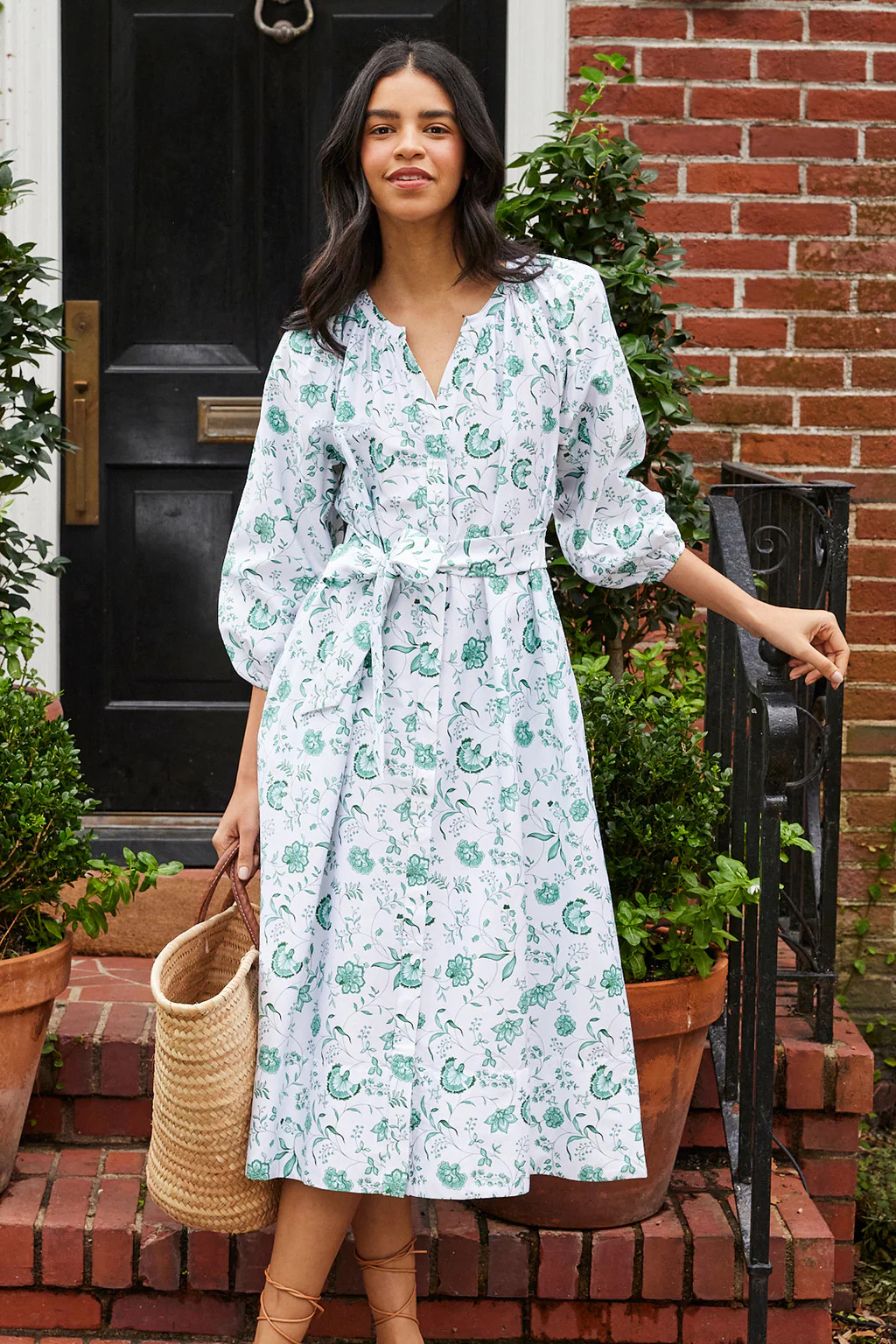 Brunch Dress in Meadow Vines | Lake Pajamas