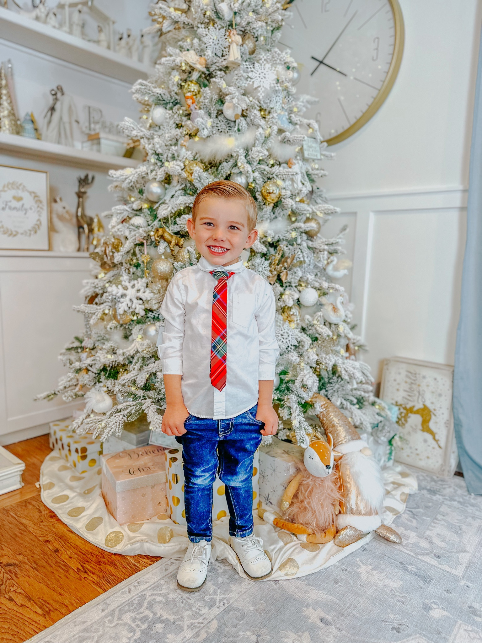 Little boys Christmas outfit! 

Boys Christmas Outfit. Kids Outfit. Christmas Tree. Christmas Outfit. Plaid Tie. Ties for Kids. 

#LTKHoliday #LTKFamily #LTKKids