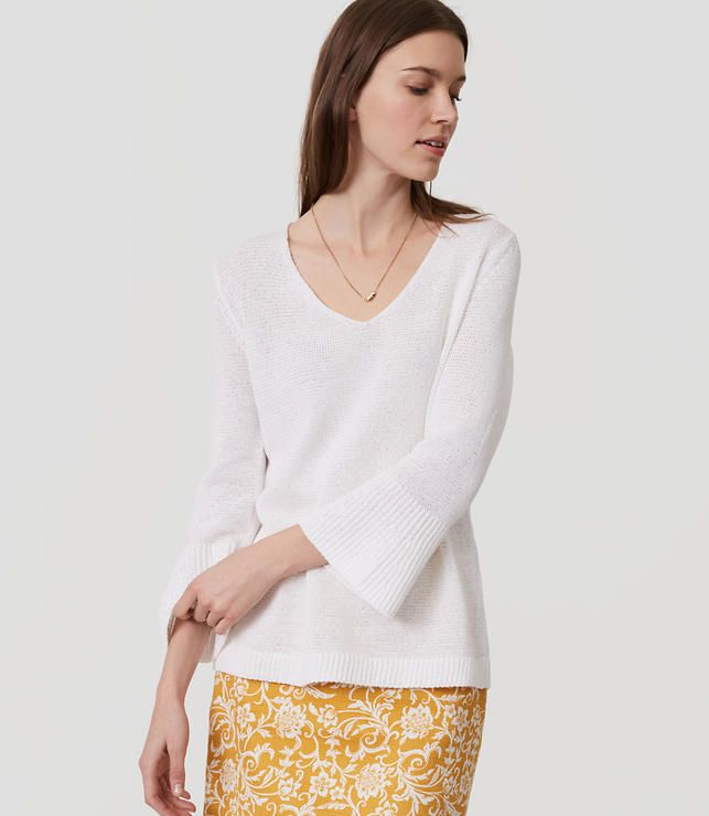 Bell Sleeve Sweater | LOFT