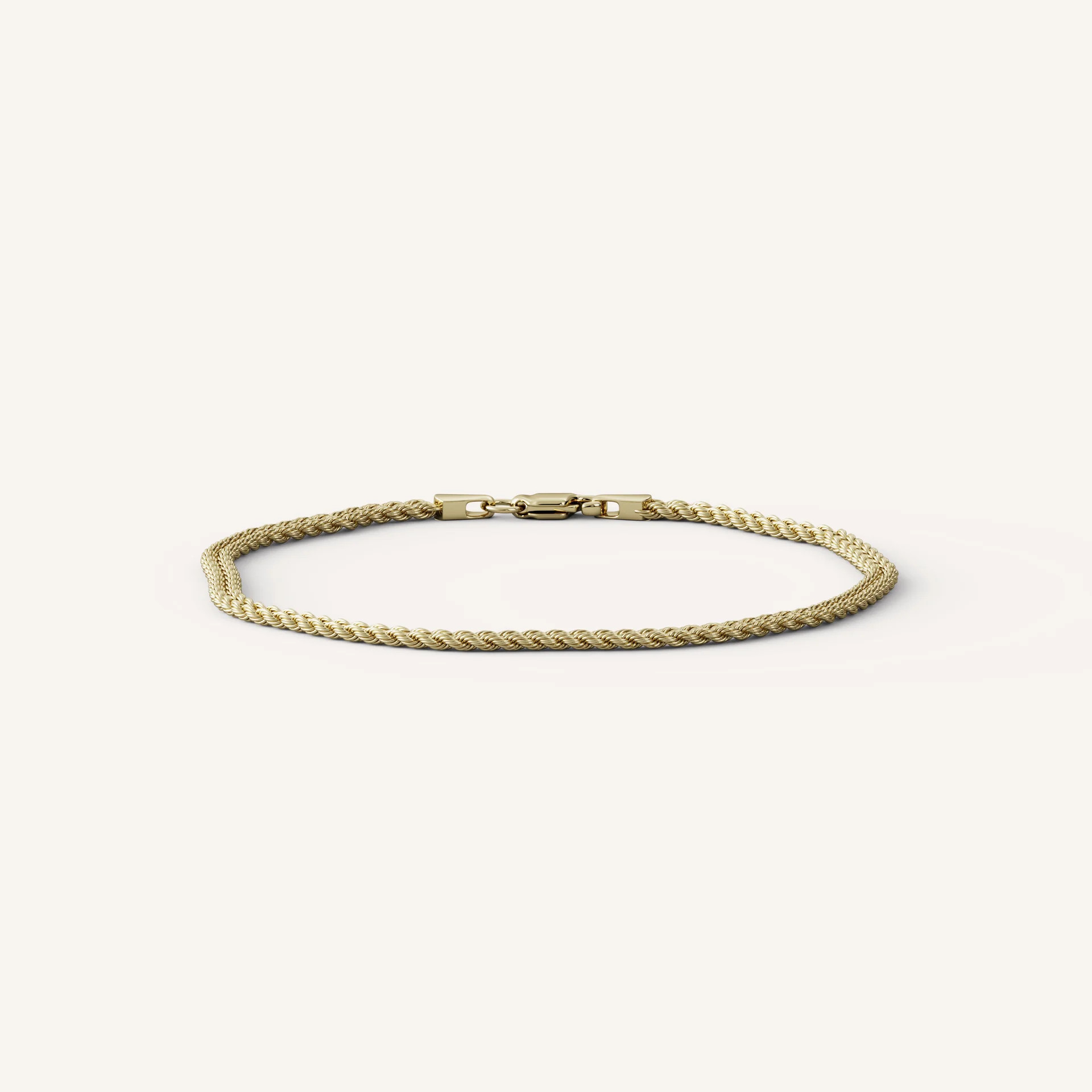 Double Ida Bracelet - 14K Yellow Gold - 6 Inch | Olive Ave Jewelry