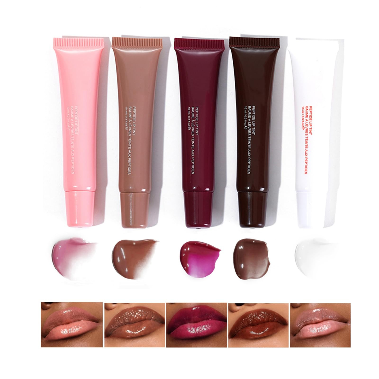 5 Colors Mirror Lip Glaze, Plumping Hydrating Gloss, Long-Lasting Moisturizing Non-Sticky Oil, Qu... | Amazon (US)
