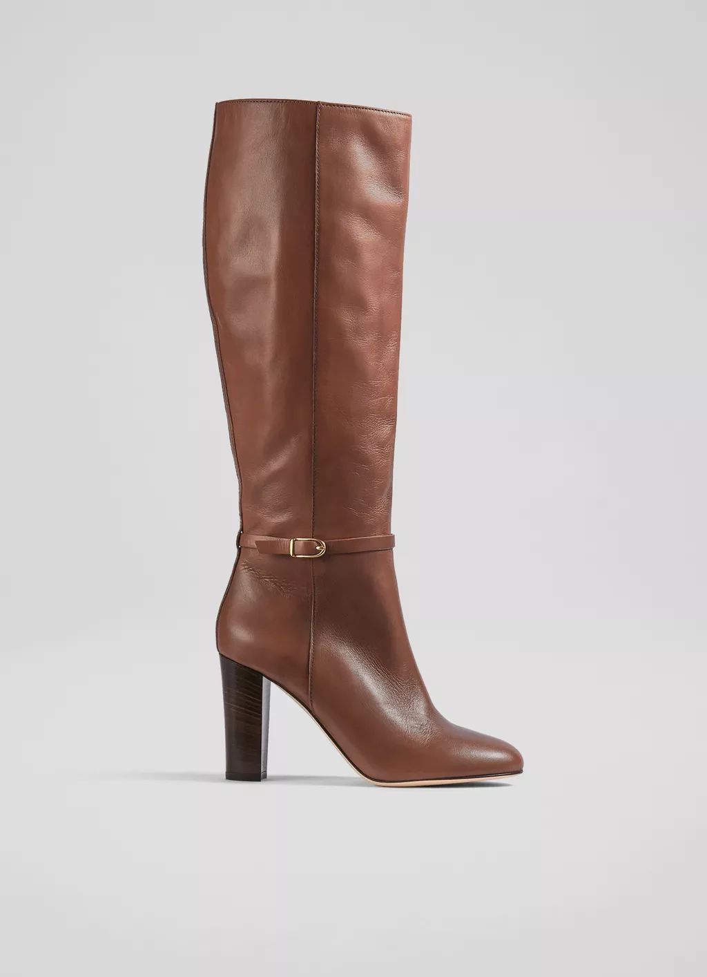 Morgan Tan Leather Knee-High Boots | L.K. Bennett (UK)
