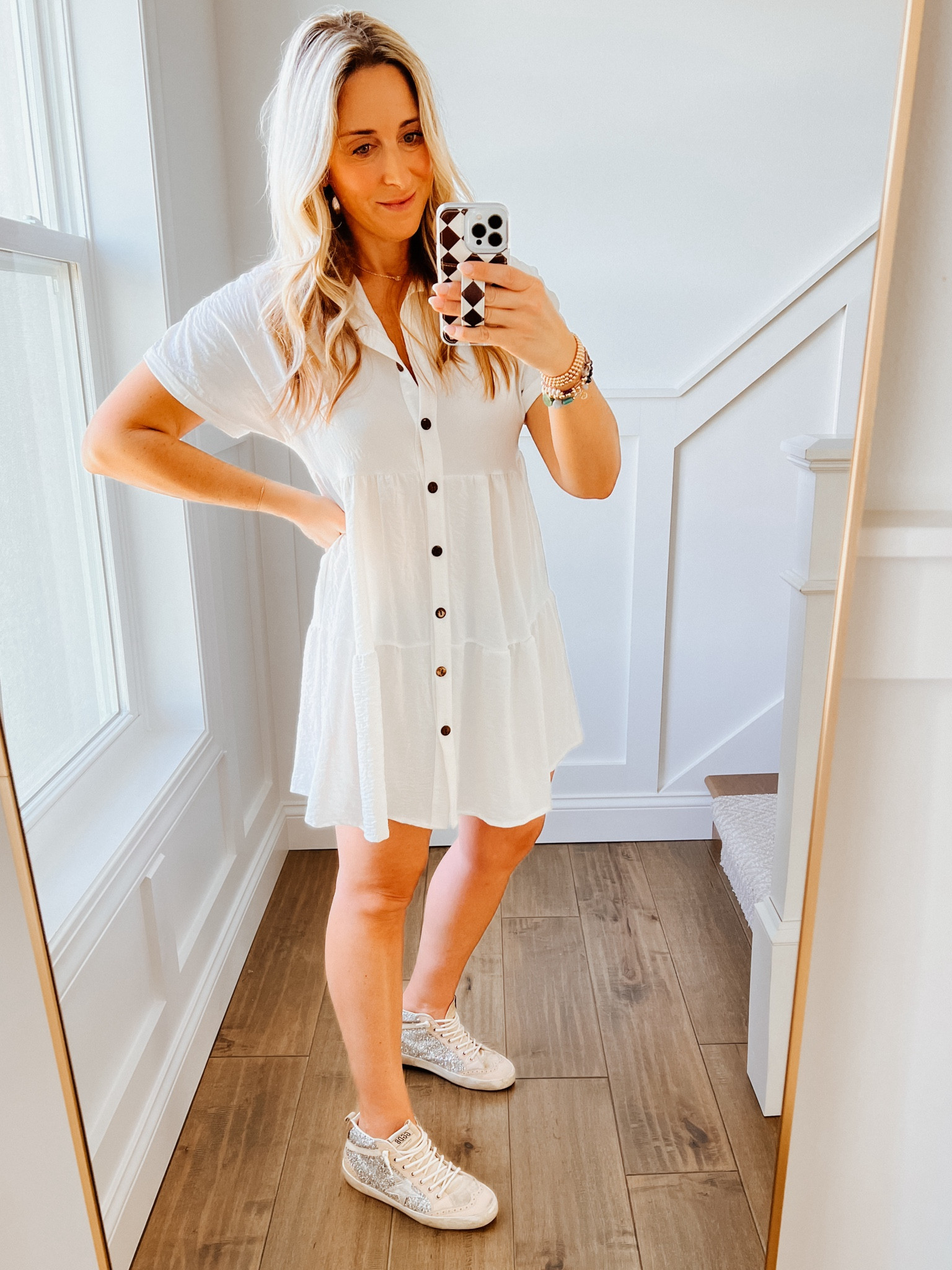Summer Dress - $30! 

Amazon find! This dress is so easy and comfy! Comes in multiple colors. Wearing true size medium. 

Golden goose mid star

#dress #amazondress #amazonfind ##tiereddress #whitedress #beachdress #nashville #graduation



#LTKfindsunder50 #LTKover40 #LTKstyletip