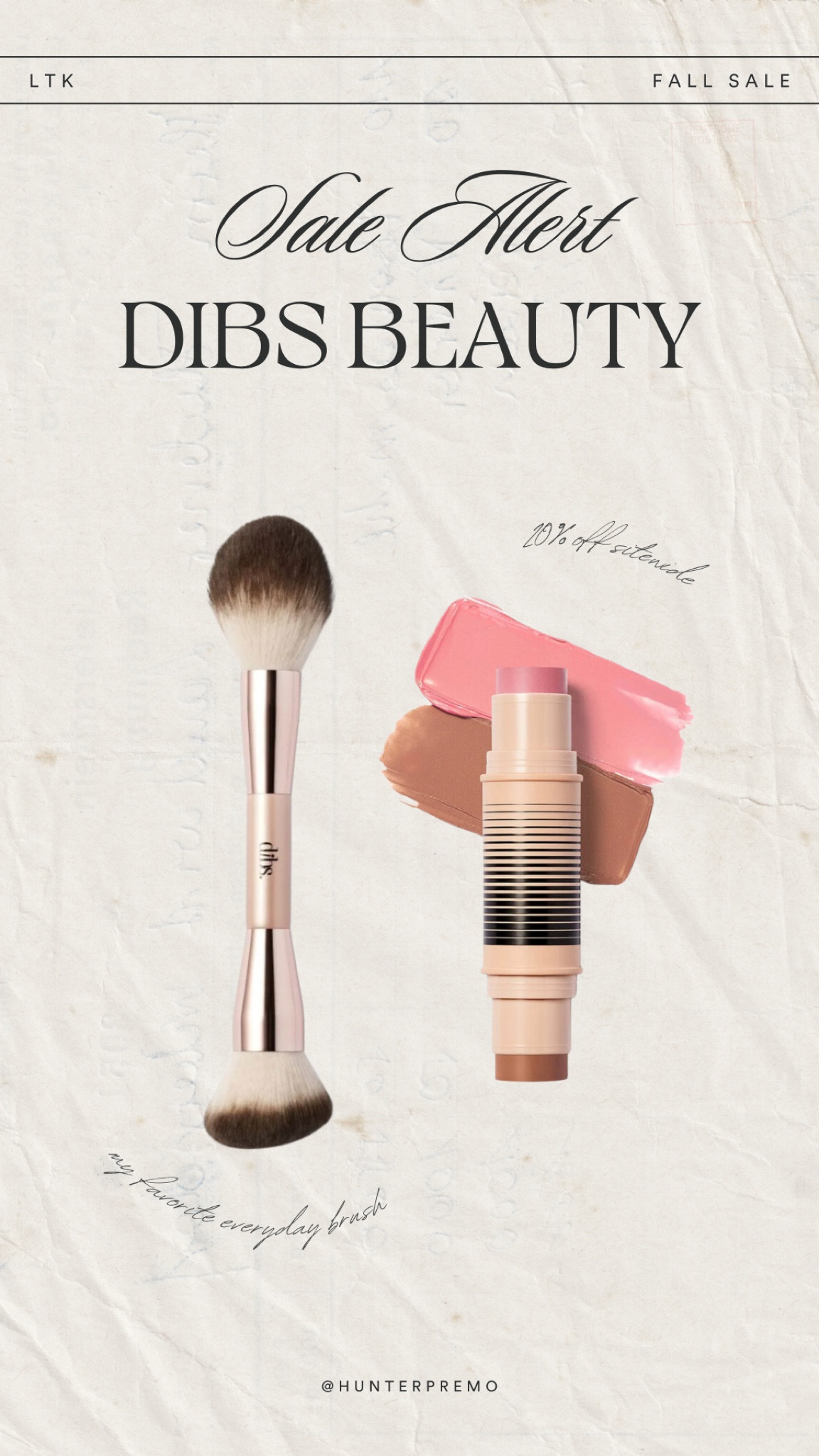 SALE ALERT! My favorite makeup brush from Dibs! 20% off sitewide 

#LTKFallSale #LTKFindsUnder100 #LTKBeauty