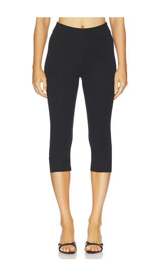 Amanda Uprichard Nico Capri Pants in Black. - size 10 | Revolve Clothing (Global)