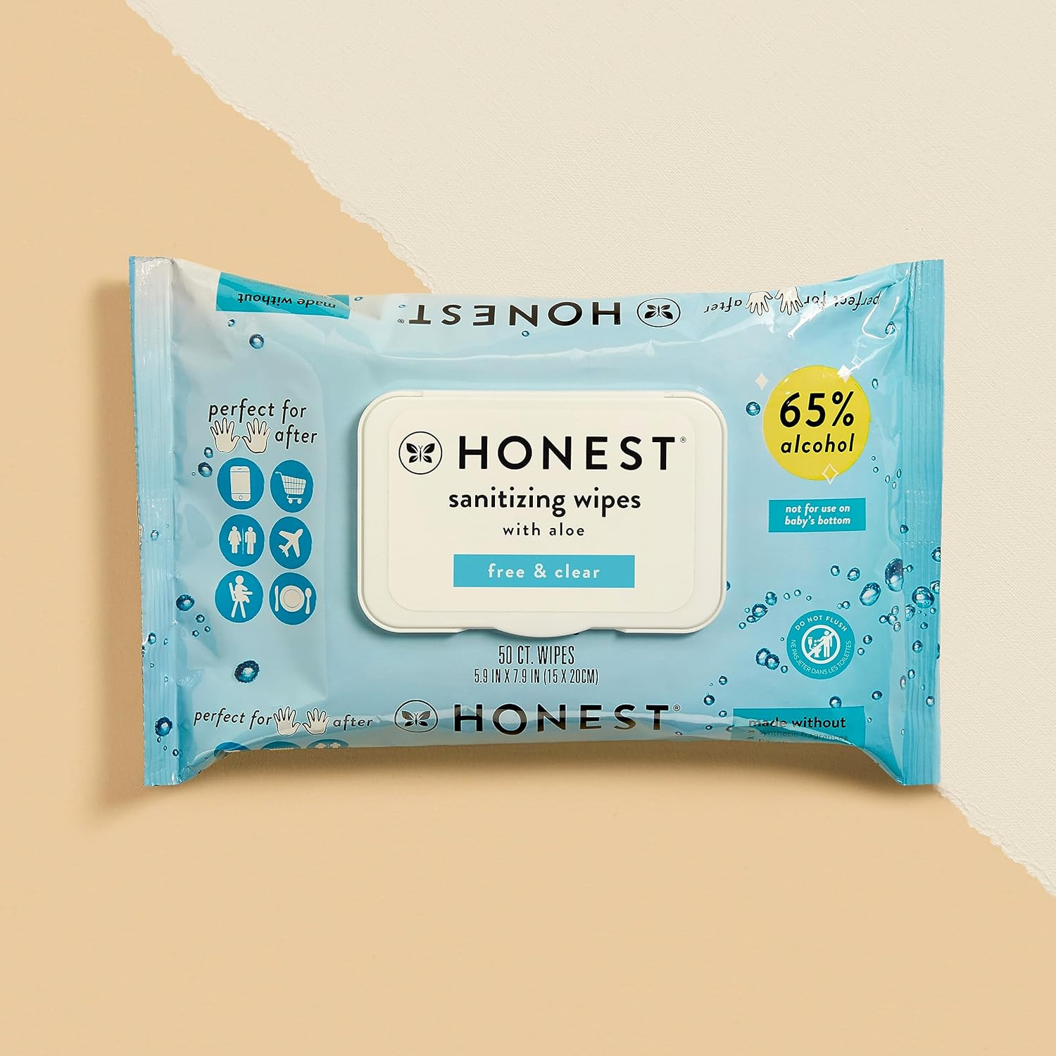 The Honest Company Sanitizing Alcohol Wipes | Kills 99% of Germs, Made With Aloe | Unscented, 150... | Amazon (US)