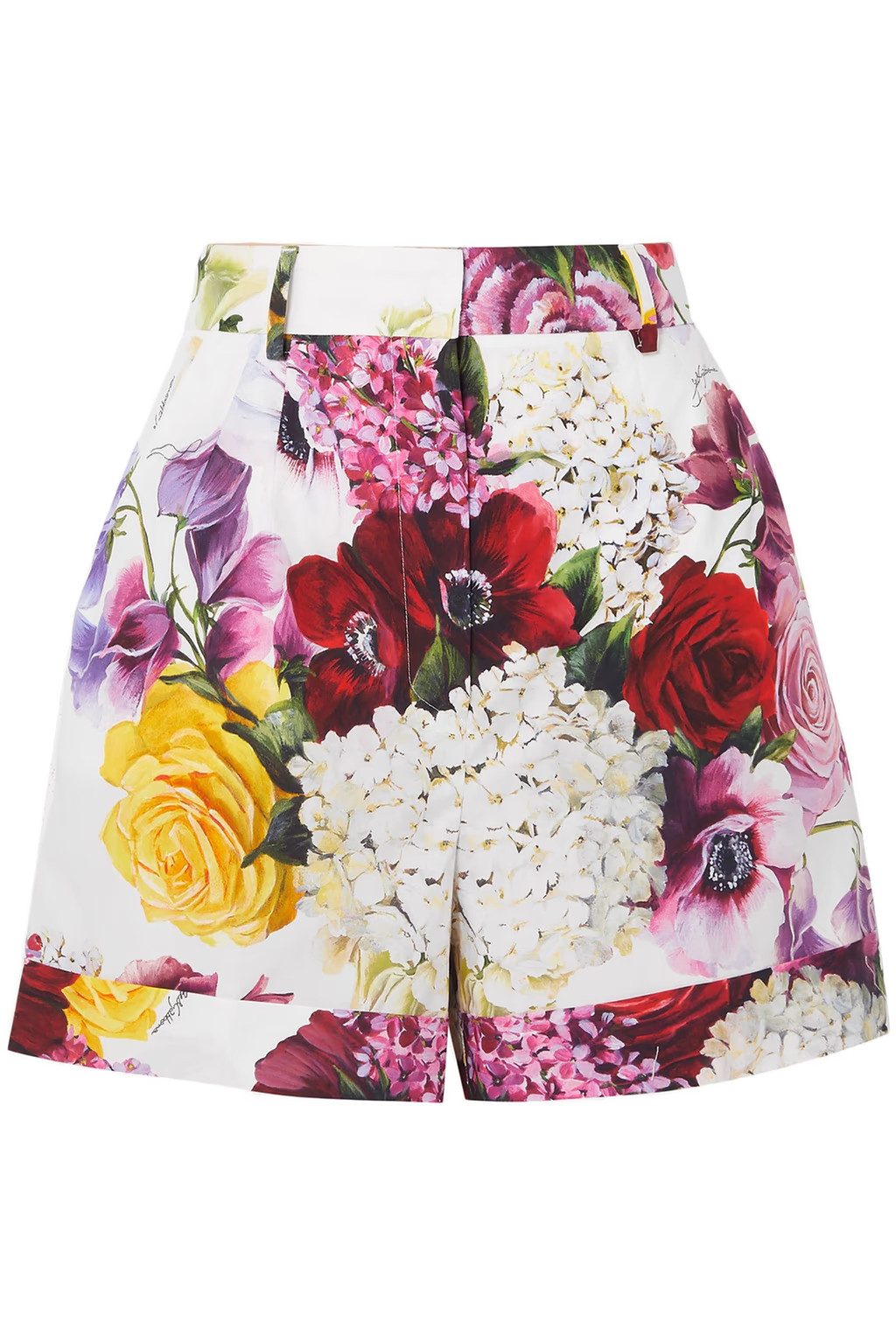 Floral-print cotton-poplin shorts | The Outnet (US and CA)