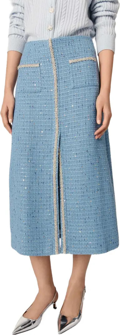 Sequin tweed midi skirt | Nordstrom
