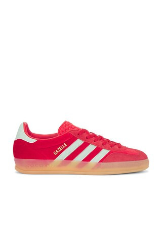 Gazelle Indoor Sneaker in Better Scarlet, Hazy Green, & Gum 3 | Revolve Clothing (Global)