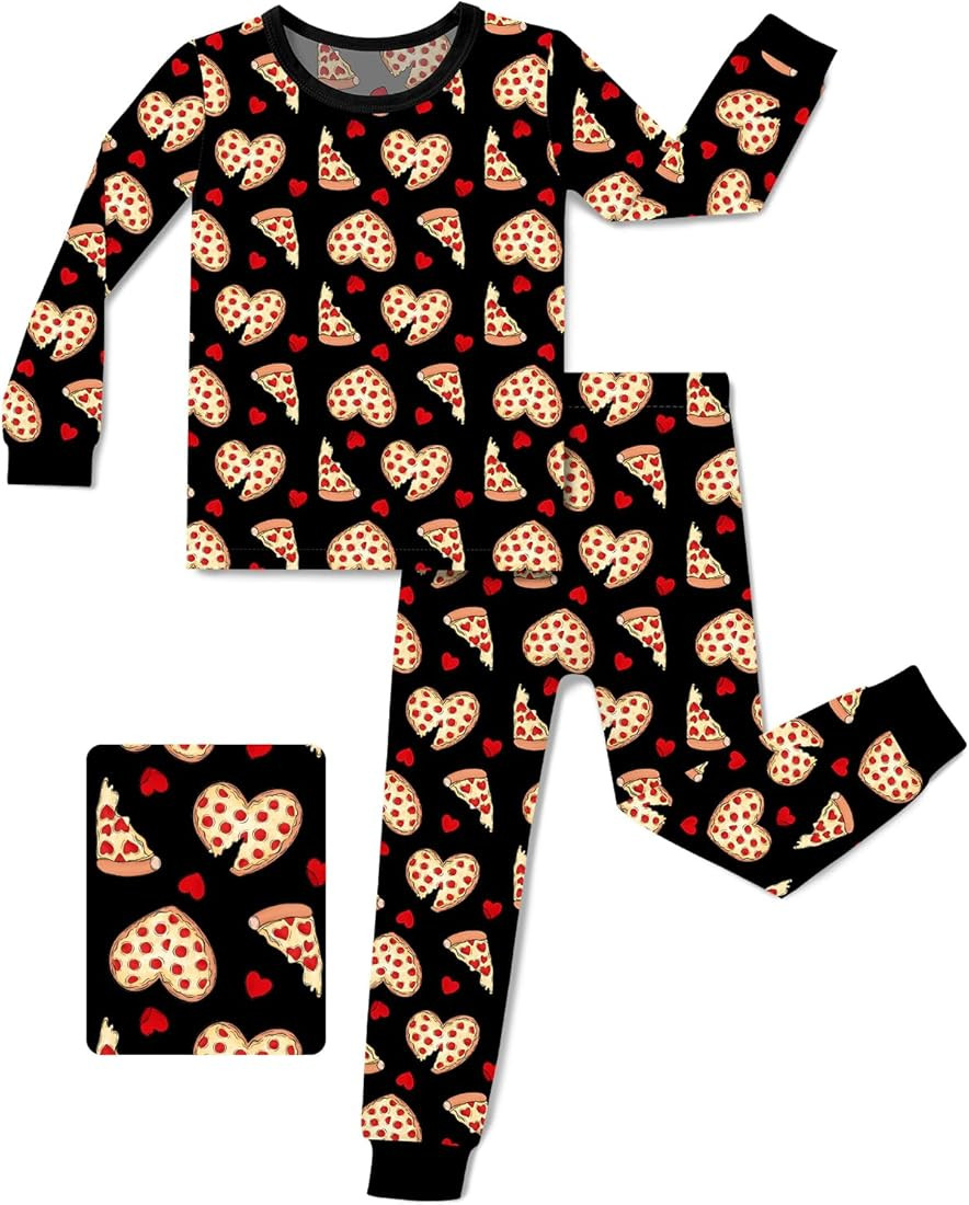Bamboo Viscose Toddler Pajamas Boys Girls Baby Car Pjs Sets 12M-8Y Kids 2pcs Long-Sleeve Sleepwea... | Amazon (US)