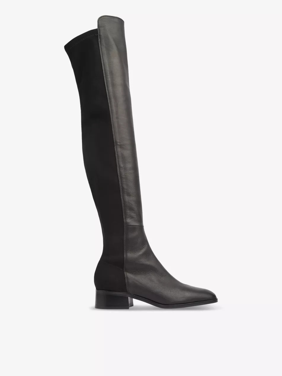 Duke elasticated-panel leather over-the-knee boots | Selfridges