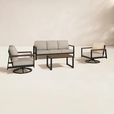 Townsend 5 Person Seating Group with Sunbrella Cushions | Wayfair North America