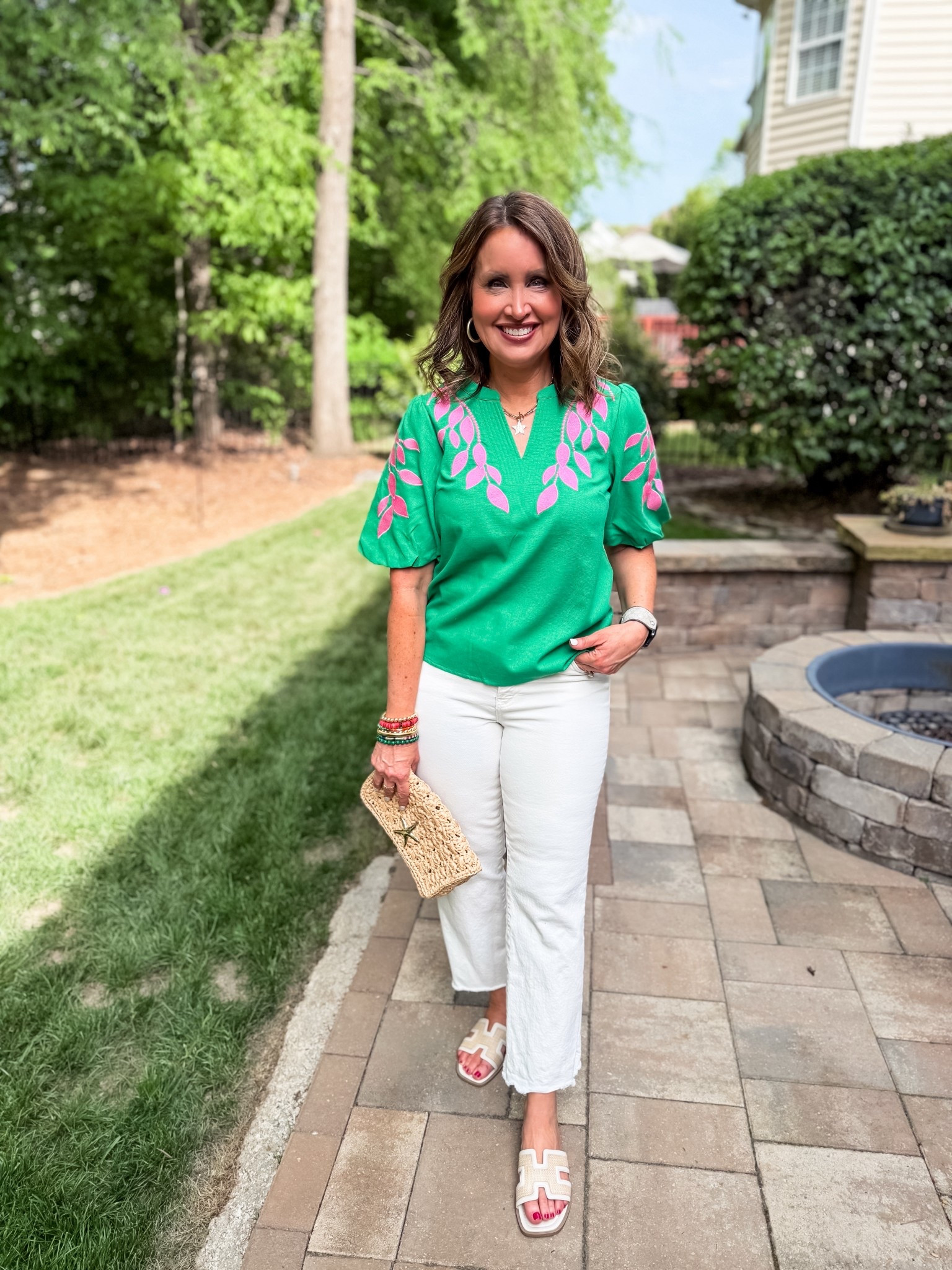 Use code LAURA15 for 15% off at Avara (one time use)
Top - true to size 
Jeans - size down 

#LTKSeasonal #LTKOver40 #LTKmomlife