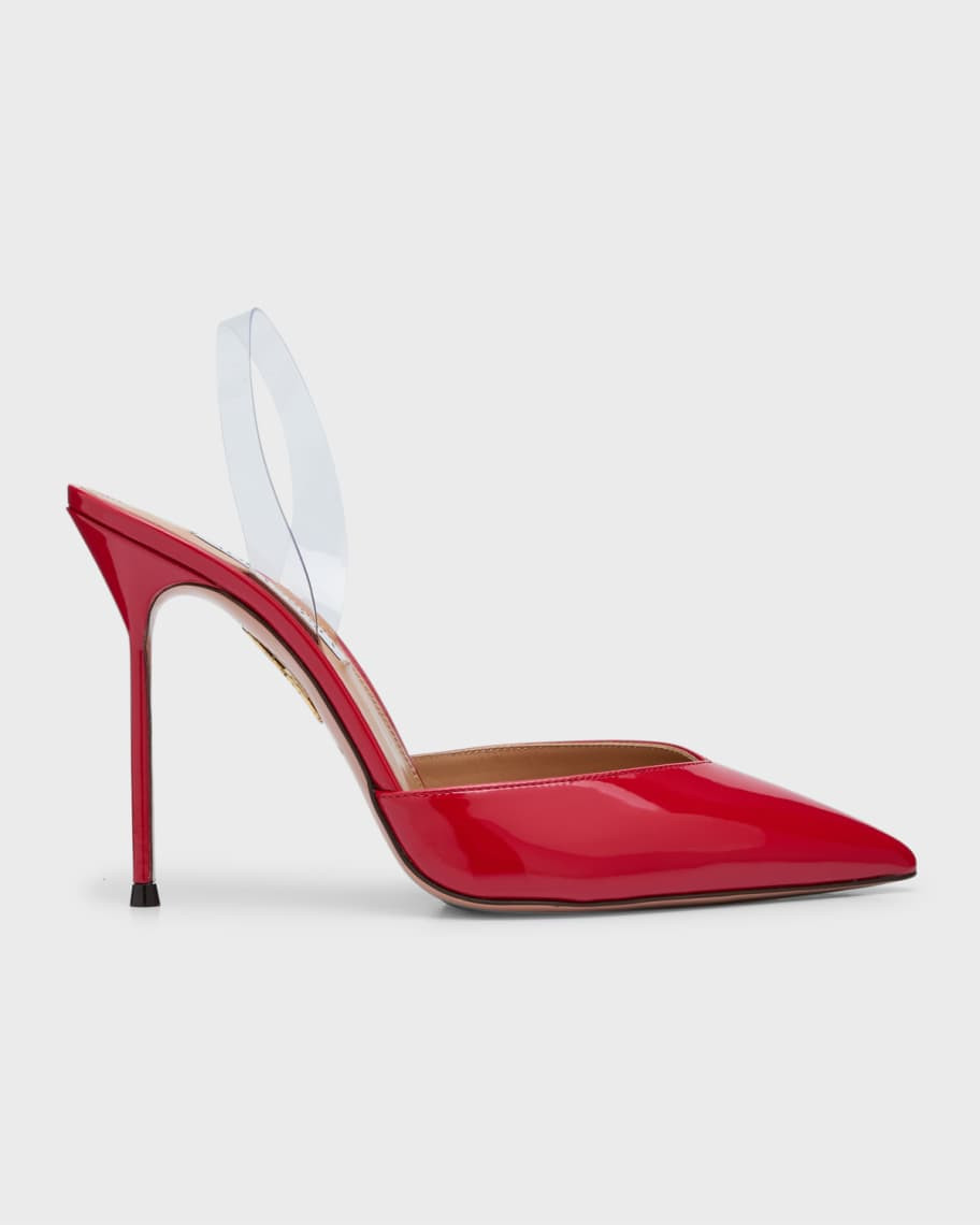 Aquazzura Patent Plexi Halter Pumps | Neiman Marcus