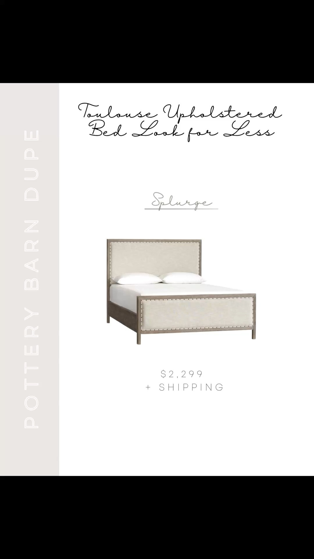 If you love the look of the Pottery Barn Toulouse bed but not the price tag, these are the best look-for-less options I’ve found. Same warm wood tones with that beautiful fabric headboard and footboard detail, just way more budget friendly 🤍 Linking my favorites here so you can easily compare.

#LTKSaleAlert #LTKHome