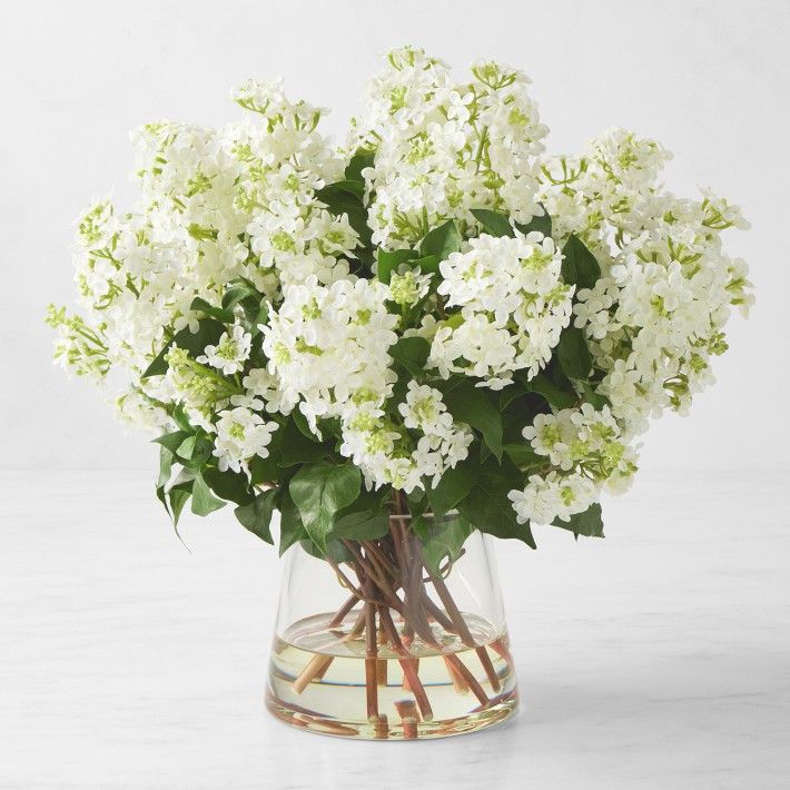 Faux Lilac Floral Arrangement | Williams-Sonoma