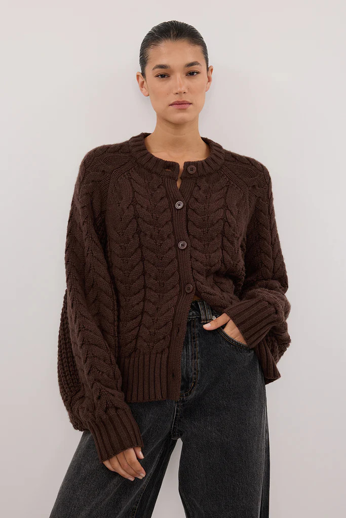TOM CHOC CABLE KNIT CARDIGAN | DISSH