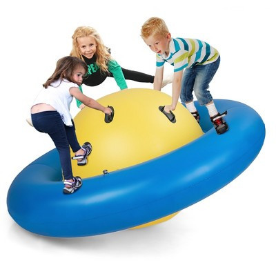 Costway 7.5 FT Inflatable Dome Rocker Bouncer with 6 Handles Fun Outdoor Game for Kids | Target