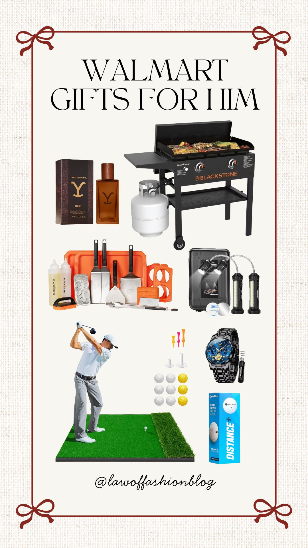 Walmart gift ideas for him 🎁 Christmas gifting, holiday gift ideas, stocking stuffer, top-rated, best-selling, Blackstone griddle, cologne, grill set, watch, golf lover, cook. 

 #LTKGiftGuide #LTKHoliday #LTKMens