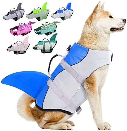Dog Life Jackets, Ripstop Pet Floatation Life Vest for Small, Middle, Large Size Dogs, Dog Lifesa... | Amazon (US)