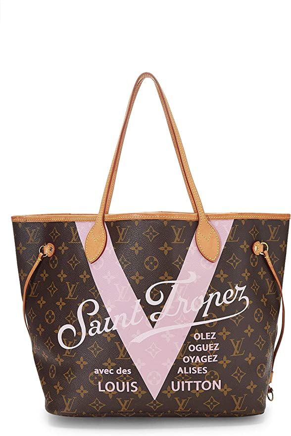 Amazon.com: Louis Vuitton, Pre-Loved Pink Monogram Canvas V Neverfull MM, Pink : Luxury Stores | Amazon (US)