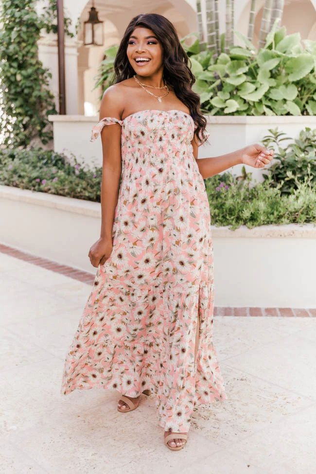Lovely Afternoon Maxi Dress Pink | The Pink Lily Boutique