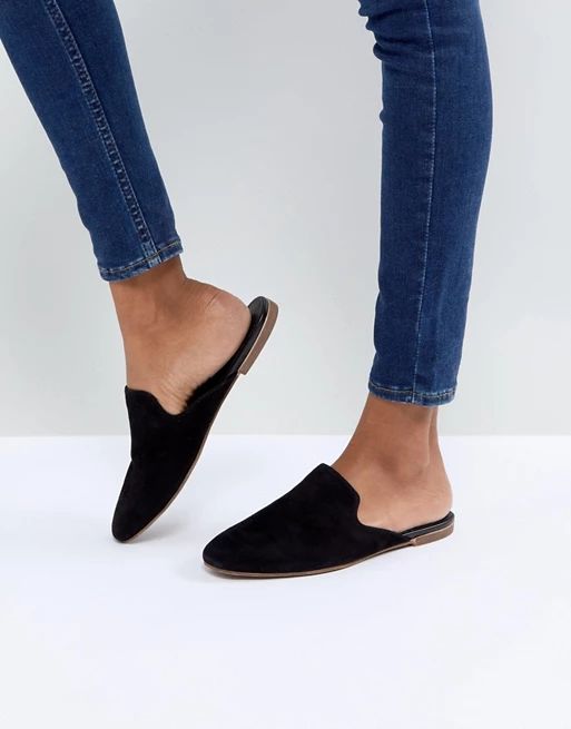 Vagabond Ayden Black Suede Mules | ASOS US