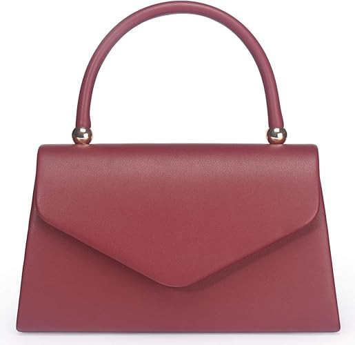 Women's Classic Envelope Evening Bag, WALLYN'S Wedding Prom Party Clutch Handbag Purse | Amazon (US)
