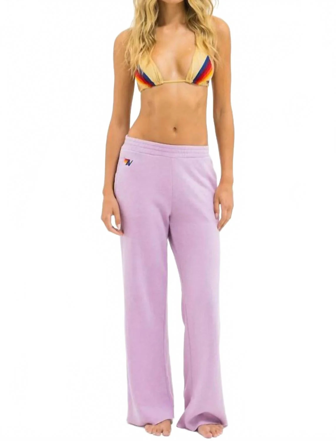 Wide Leg Pocket Sweatpants In Mauve | Shop Simon