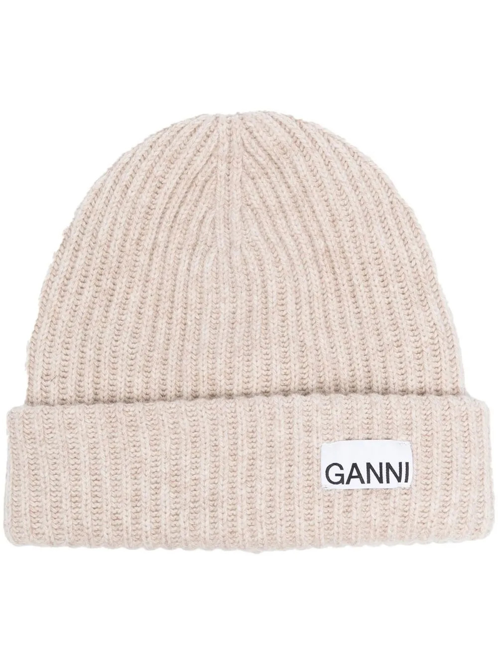 logo-patch ribbed beanie | Farfetch Global