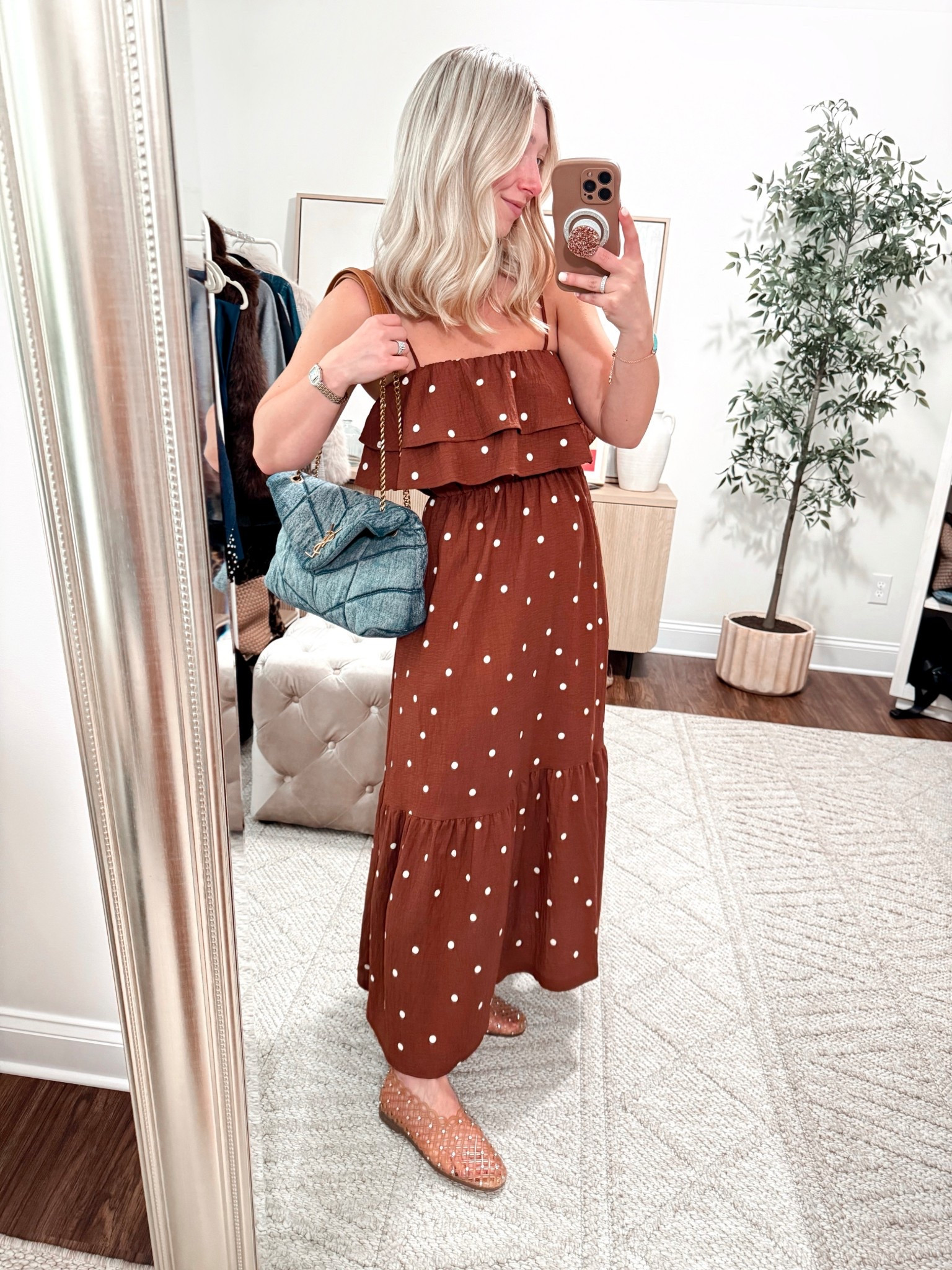 Have you ever seen a cuter maxi dress?! 🤎 If between sizes, size down, I’m wearing size XS, shoes also size down if in between sizes, I’m a size 7.5 and got a size 7!

Spring outfits, target dresses, polka dot dresses 

#LTKSpringSale #LTKSaleAlert #LTKootd