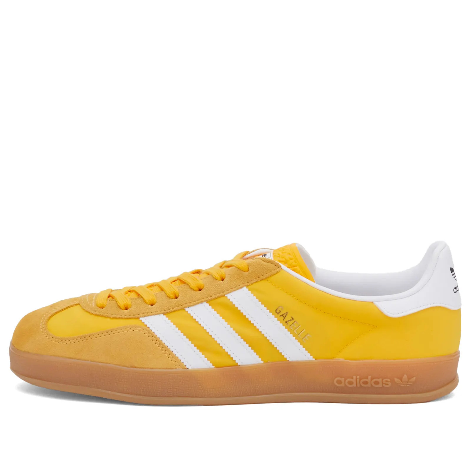 Adidas Gazelle Indoor in Crew Yellow/White/Almost Yellow, Size UK 7 | END. Clothing