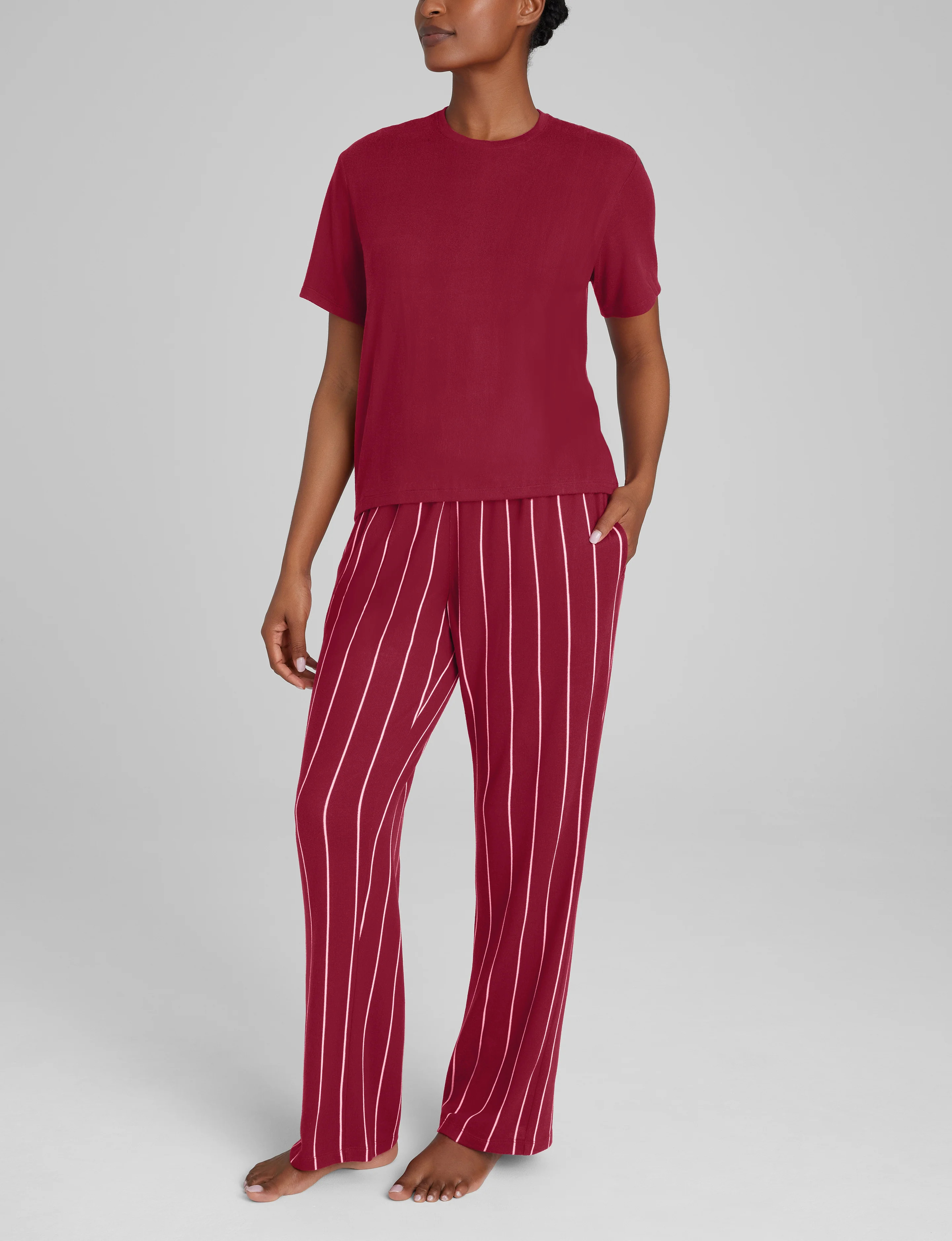 Women's Cozy Tee, Pant & Robe Set | Tommy John